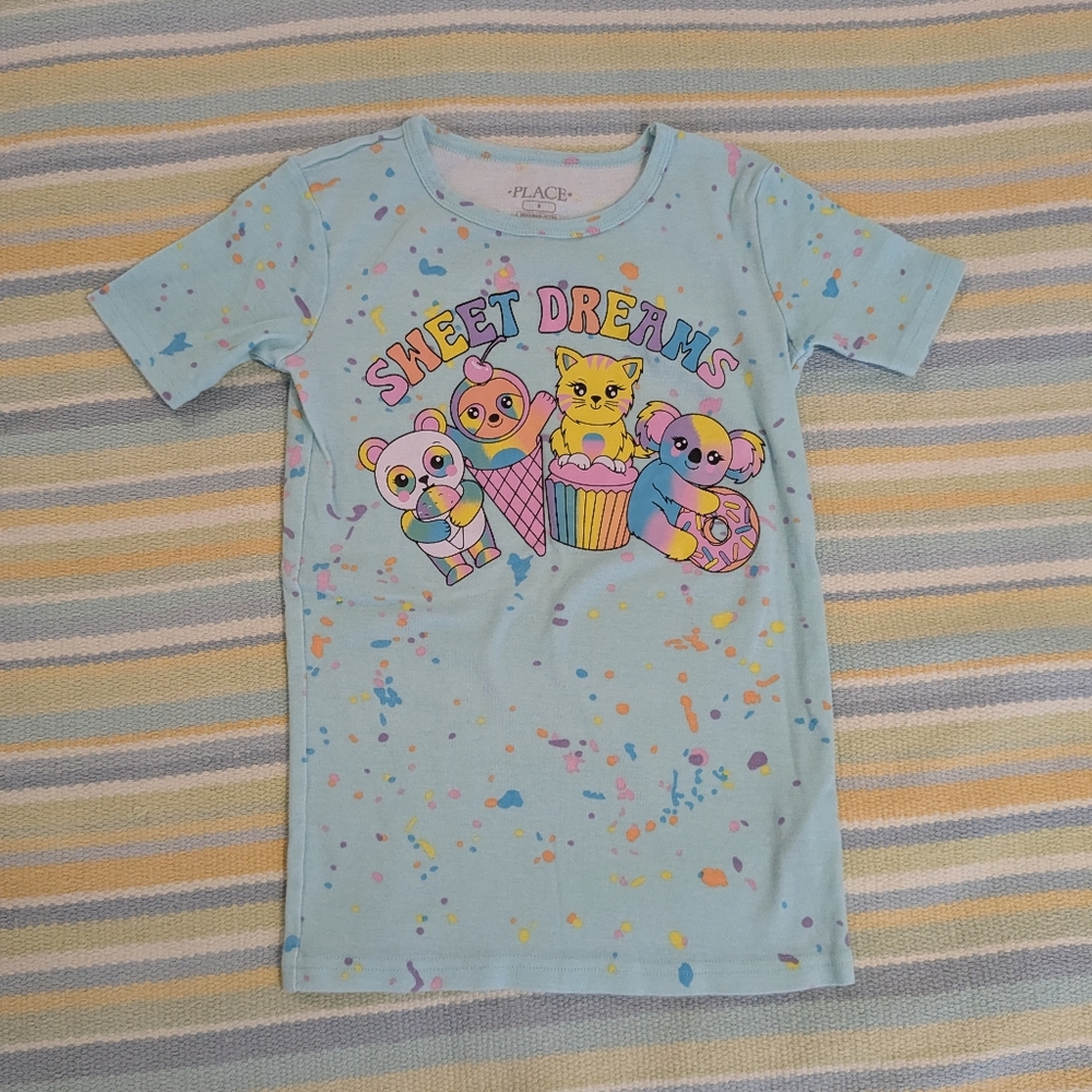🛍️ BUNDLE ONLY | Children's Place Sweet Dreams pajama PJ top size 8
